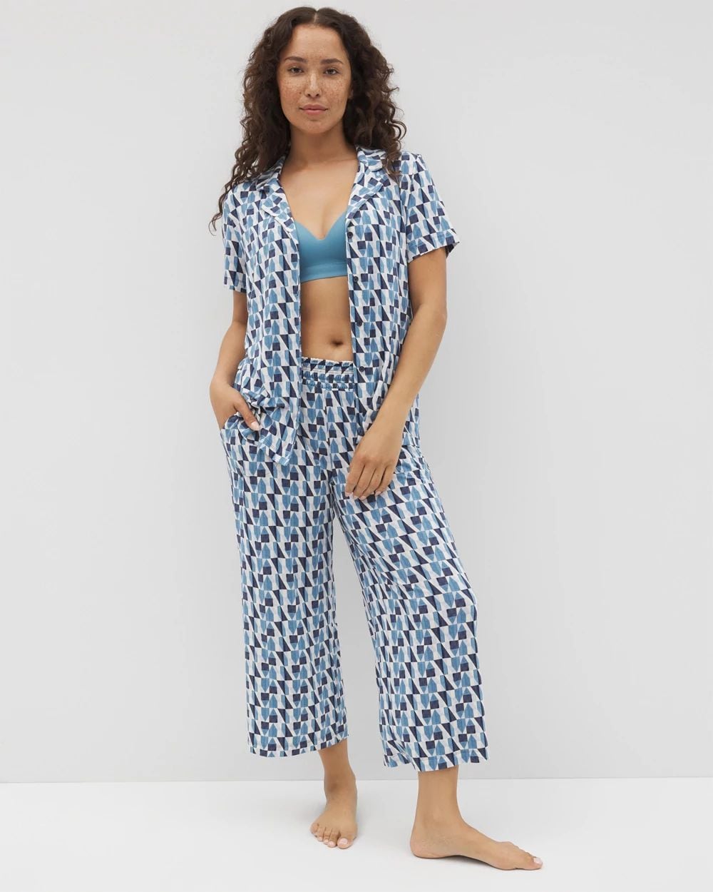 【極美品】igi／GRAPHIC PAJAMA PANTS ブルー 01 極美品】igi／GRAPHIC PAJAMA PANTS ブルー 01 - メルカリ